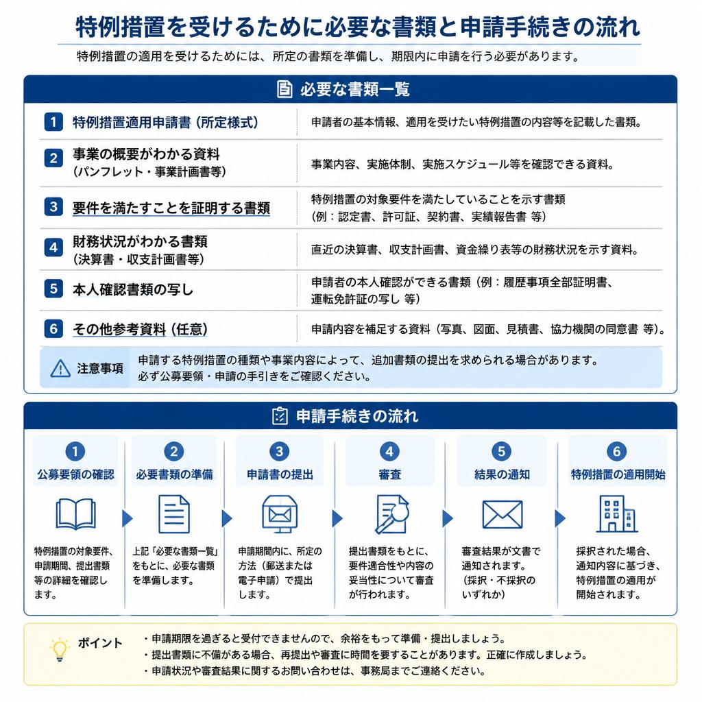 4. 申請に必要な書類と手続き