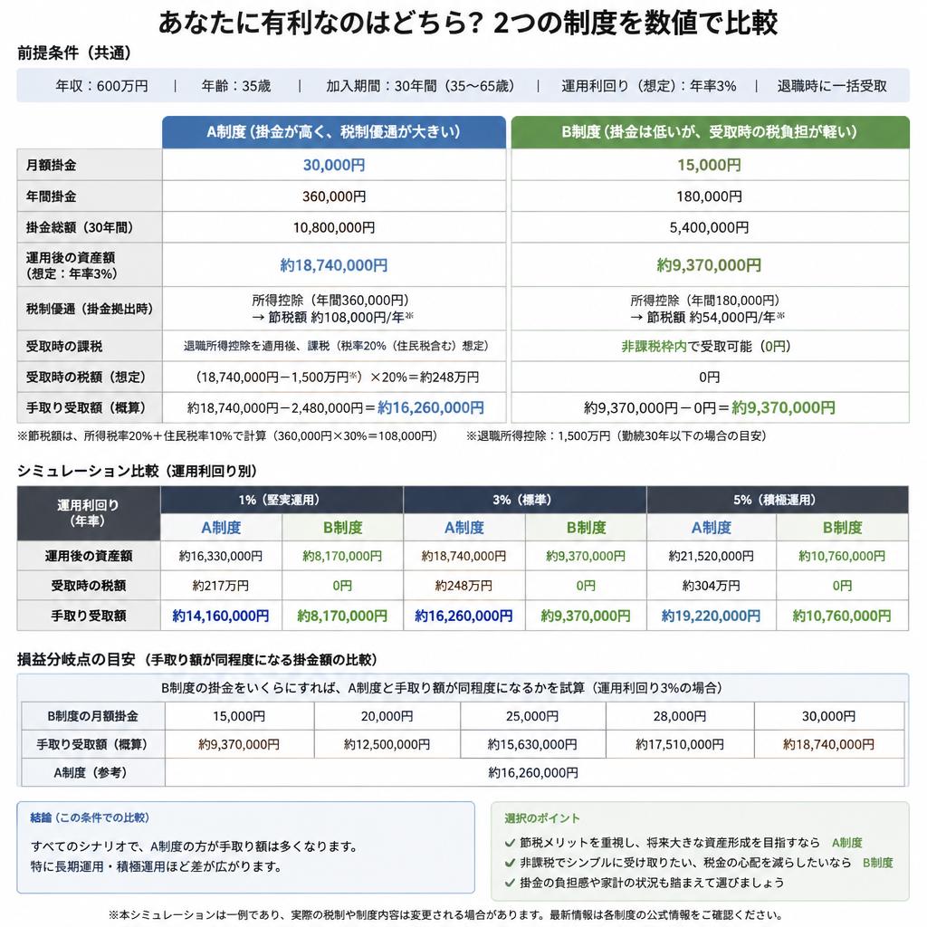 暦年課税と相続時精算課税の比較