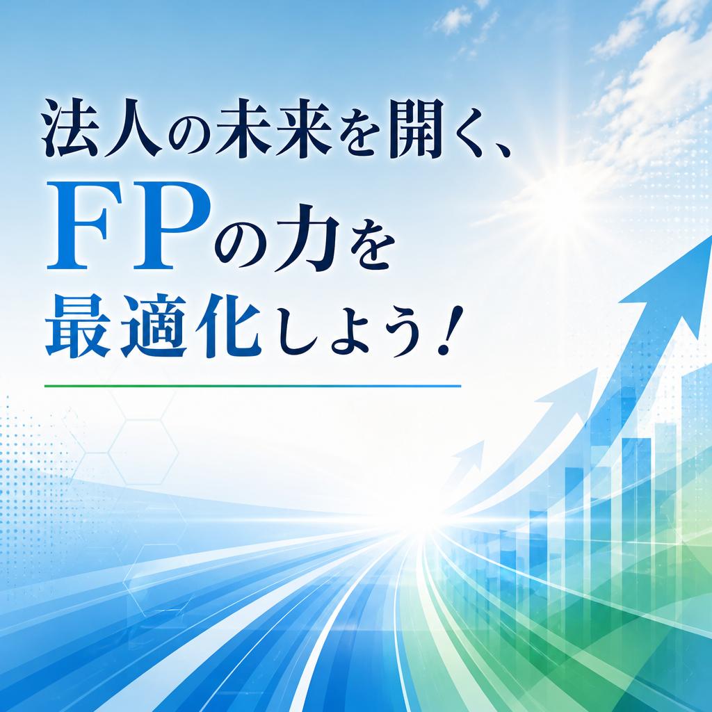 法人の未来を開く、FPの力を最適化しよう！