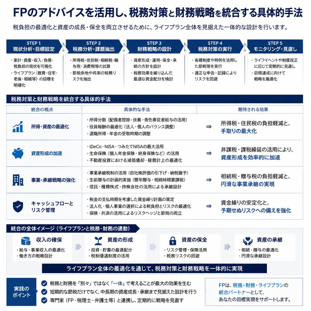 税務対策と財務戦略の統合