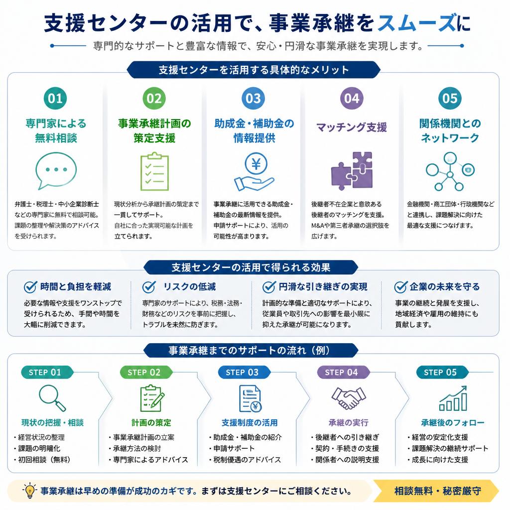 支援センターを活用するメリット