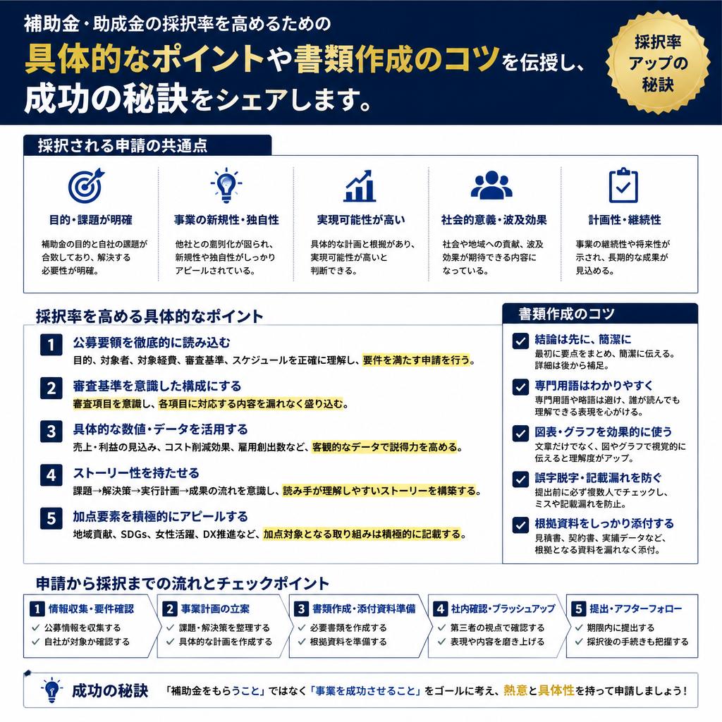 5. 採択率を上げるためのポイント